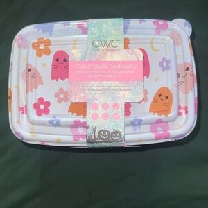 Halloween Ghost Food Containers Food Storage 12 CT NEW